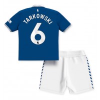 Everton James Tarkowski #6 Heimtrikotsatz Kinder 2023-24 Kurzarm (+ Kurze Hosen)